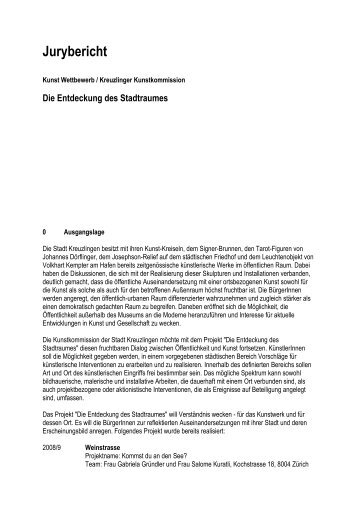 110816 Jurybericht - Kreuzlingen