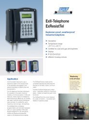 ExII-Telephone ExResistTel - bei FHF, Funke Huster Fernsig GmbH
