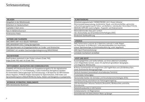 Download SLS AMG Roadster Preisliste (PDF)