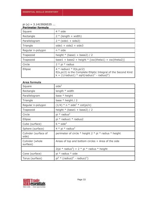 Essential Skills Manual - Automotive Service Technician