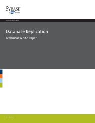 Database Replication technical white paper - Sybase