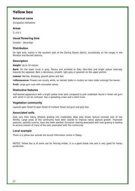 Tree identification manual - North East Downs Landcare Group