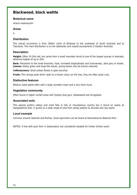 Tree identification manual - North East Downs Landcare Group