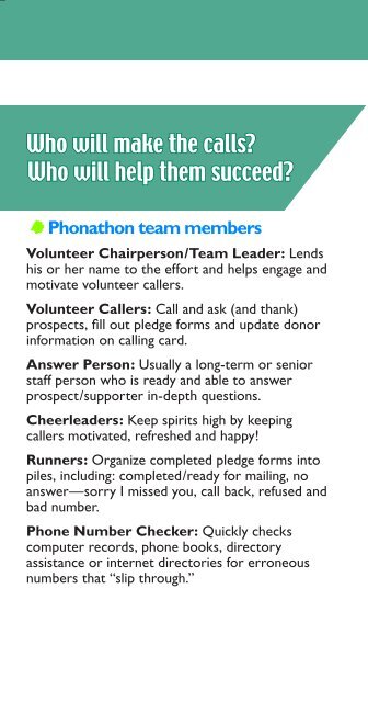 Phonathon Handbook - National Service Resource Center