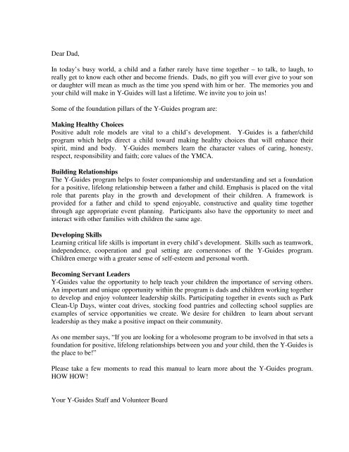 What is the Y-Guides Program? - Charlotte Y-Guides Meckcha ...