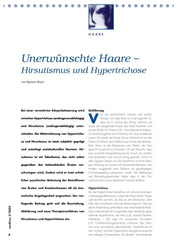 Hirsutismus und Hypertrichose