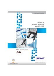 Diploma in Financial Accounting with Tally ERP9 - MKCL