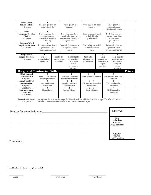 RECYCLE AND REDESIGN - Texas FCCLA