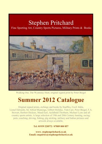Stephen Pritchard Summer 2012 Catalogue