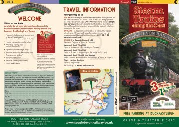 South Devon Railway - Tourismleafletsonline.com