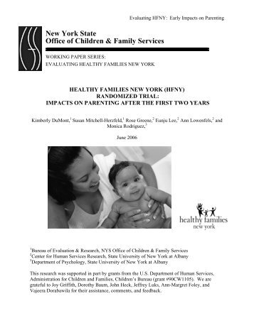 2006 Healthy Families - Impacts on Parenting after the