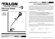 Talon lawn mower am3050 manual online