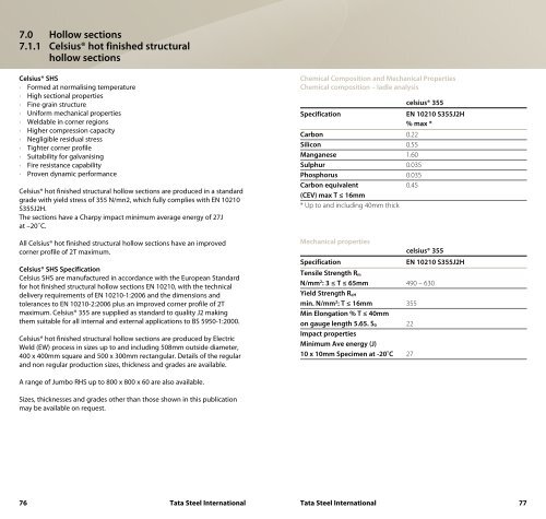 Product range - Tata Steel