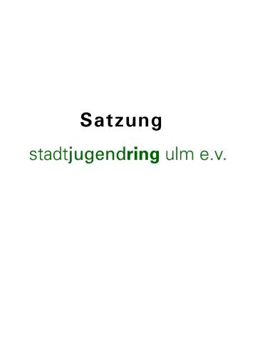 hier als PDF - Stadtjugendring Ulm e.V.