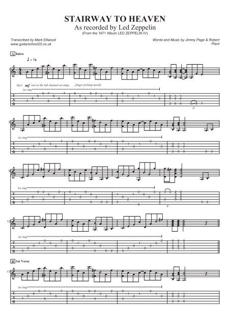 stairway to heaven (Guitar - School