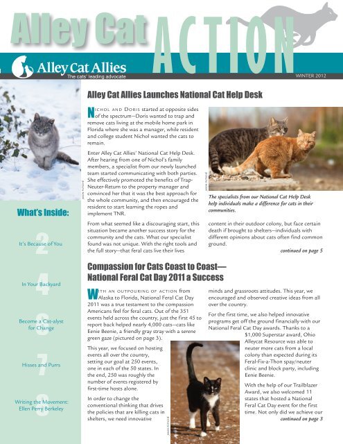 Alley cat allies feral cat shelter top