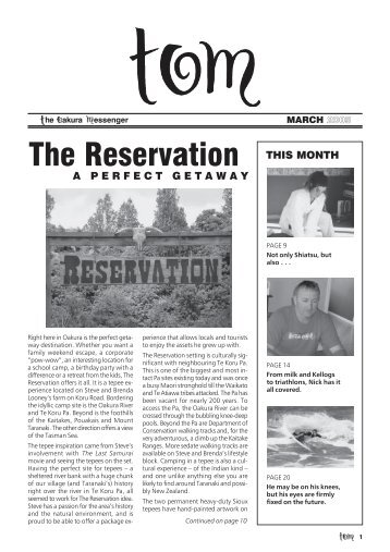 The Reservation - Local News For Local People