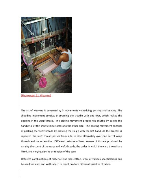 Handloom weaving - aiaca