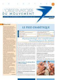 Le pied diabétique - Observatoire du Mouvement