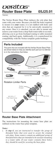 Veritas Table for Compact Routers  Diy router table, Woodworking, Diy  router