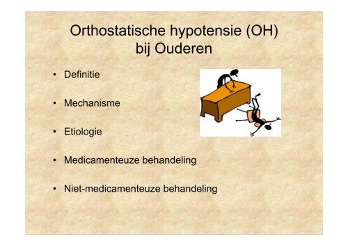 Orthostatische hypotensie bij Ouderen