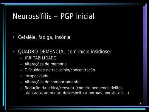Neurossífilis Roberto_Cetlin 2007ja - Neurologia - FMRP/USP