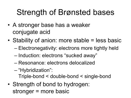 base strength and the periodic table