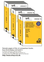 VRT comparison table for semiconductors from A to Z Edition ... - ECA