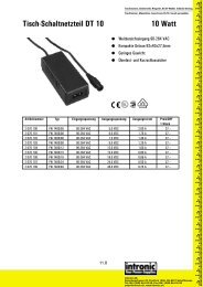 Tisch-Schaltnetzteil DT 10 10 Watt - Intronic AG
