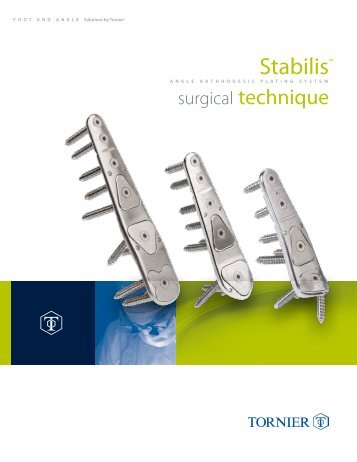 Stabilis™ Surgical Technique (PDF) - Tornier DX