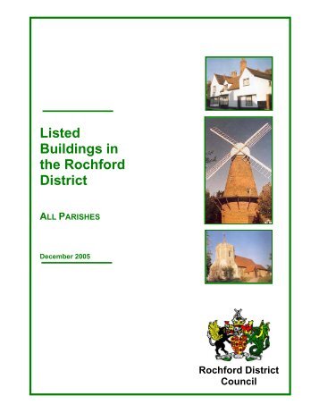 Listed Buildings in Rochford District - Amazon Web Services