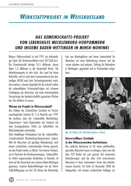 Jahresbericht 2001.xp4 (Page 1) - insieme Baden-Wettingen