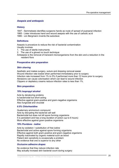 Postgraduate Surgical Revision Notes - SASSiT