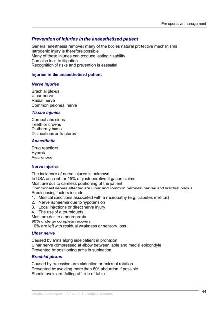 Postgraduate Surgical Revision Notes - SASSiT