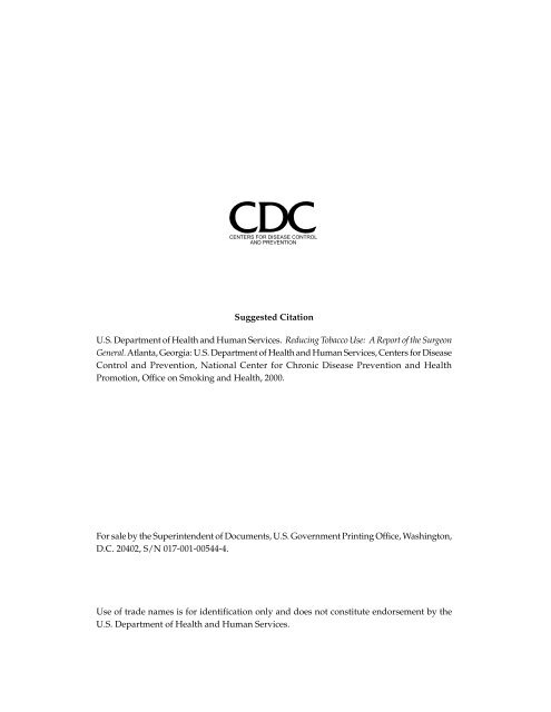 Reducing Tobacco Use Centers For Disease Control And Prevention Reducing Tobacco Use Centers For Disease Control And Prevention