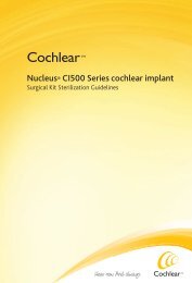 Nucleus® CI500 Series cochlear implant