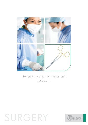 Surgical Instruments Price List 2011 - Timesco