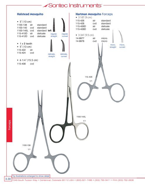Forceps 3.30 Halstead Mos