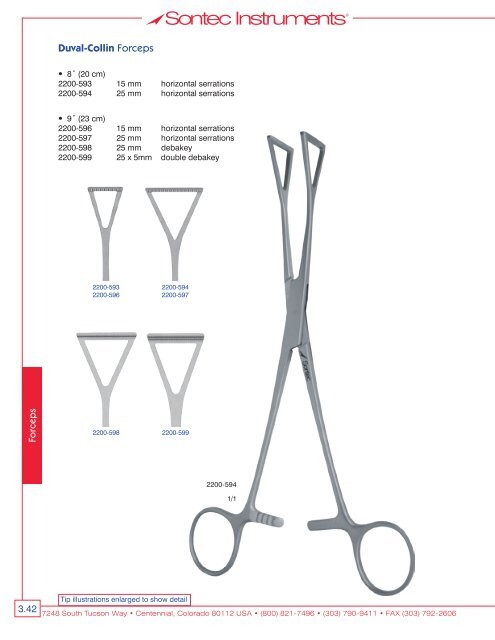 Thoracic Cardiovascular Surgical Instrumentation - Sontec Instruments