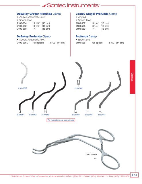 Thoracic Cardiovascular Surgical Instrumentation - Sontec Instruments