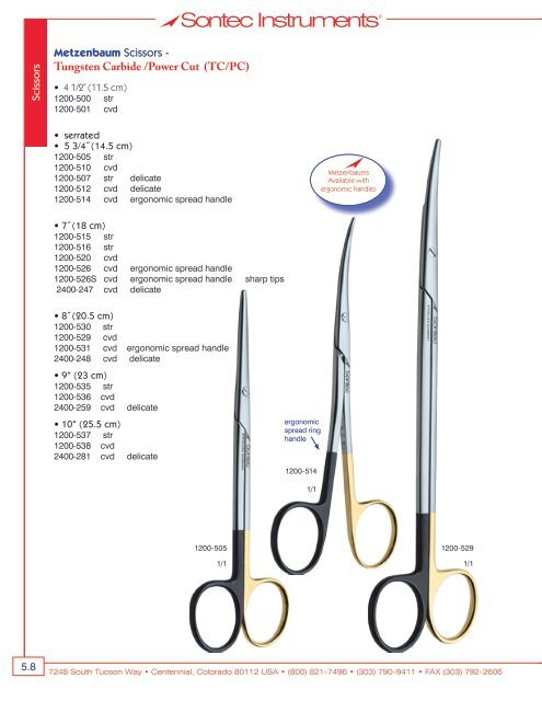 Thoracic Cardiovascular Surgical Instrumentation - Sontec Instruments