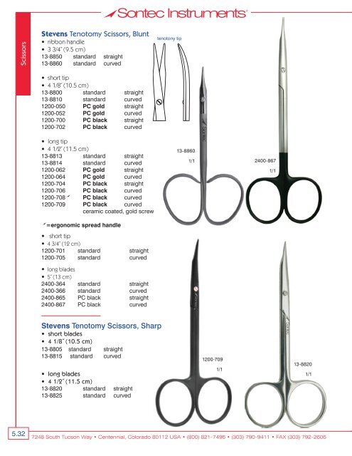 Thoracic Cardiovascular Surgical Instrumentation - Sontec Instruments