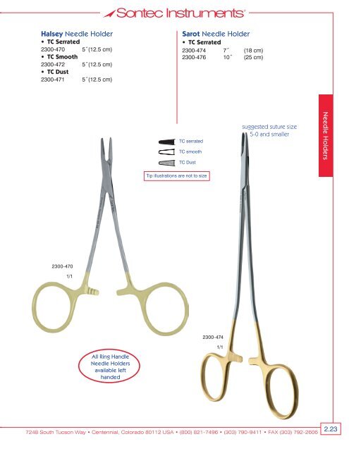 Thoracic Cardiovascular Surgical Instrumentation - Sontec Instruments