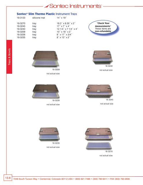 Plastic/ENT Surgical Instrumentation - Sontec Instruments