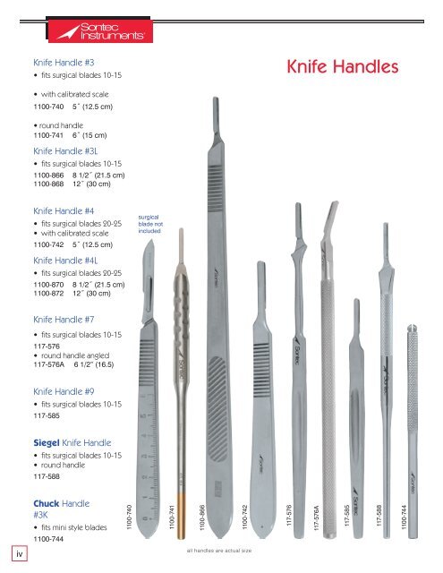 Plastic/ENT Surgical Instrumentation - Sontec Instruments