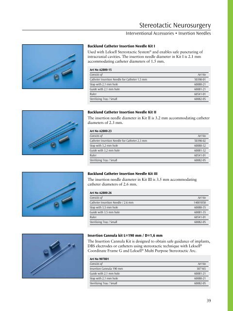 Intra-operatIve ImagIng Stereotactic NeuroSurgery ELEKTA ... - Rta