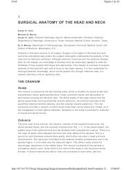 1 SURGICAL ANATOMY OF THE HEAD AND NECK