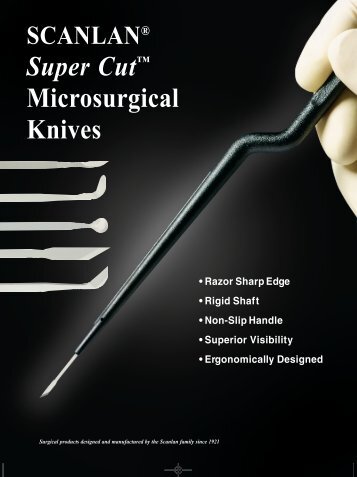 SCANLAN® Super Cut™ Microsurgical Knives - LMT Surgical