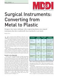 Surgical Instruments: Converting from Metal to Plastic - Mack Molding