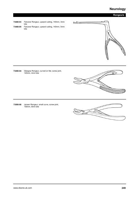 Neurology Rongeurs 73450-